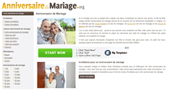 Desktop Screenshot of anniversairedemariage.org