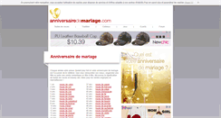 Desktop Screenshot of anniversairedemariage.com