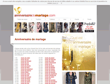 Tablet Screenshot of anniversairedemariage.com